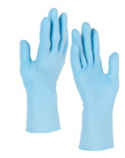 Голубые нитриловые перчатки KLEENGUARD, размер L, 100 шт/упак